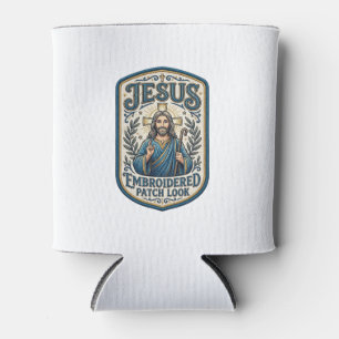 Rafraîchisseur Pour Canette Patch brodé Jésus Regardez Patch brodé Jésus