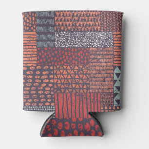Rafraîchisseur Pour Canette Patchwork bohémien : conception sans couture dessi