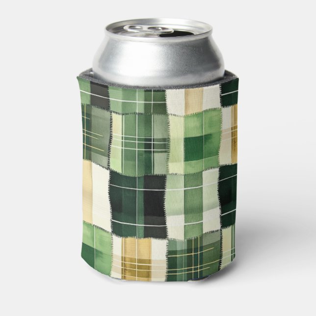 Rafraîchisseur Pour Canette Patchwork carreau émeraude (Can Dos)