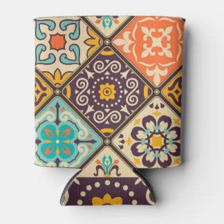 Rafraîchisseur Pour Canette Patchwork coloré : Majolica Tile Design