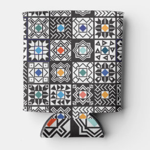 Rafraîchisseur Pour Canette Patchwork Maori : Ethnic Carpet Design.
