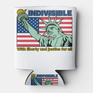 Rafraîchisseur Pour Canette Patriotique-indivisible-Liberté et Justice pour to