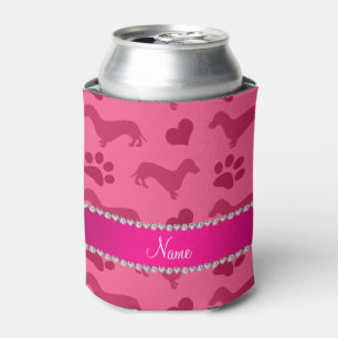 Rafraîchisseur Pour Canette Pattes roses nommées faites sur commande de coeur