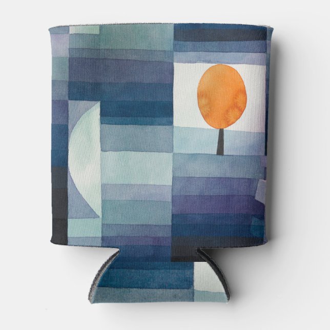 Rafraîchisseur Pour Canette Paul Klee Abstrait Tree Blue Peinture (Devant)