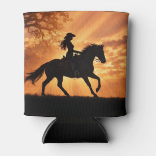 Rafraîchisseur Pour Canette Pays de cowgirl cheval western