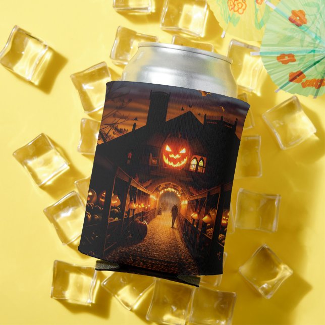 Rafraîchisseur Pour Canette Paysage d'Halloween cinq (Été in situ)