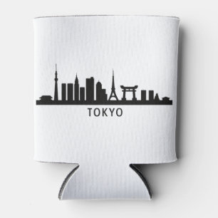 Rafraîchisseur Pour Canette Paysage urbain du Japon Silhouette de la skyline