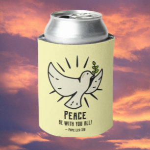 Rafraîchisseur Pour Canette Peace Dove Can Cooler - "Peace Be With You All !"