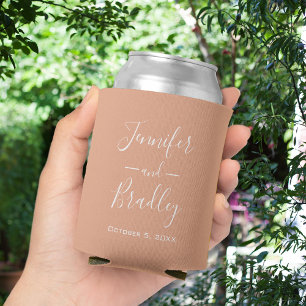 Rafraîchisseur Pour Canette Peach Personnalisé Mariage Can Cooler