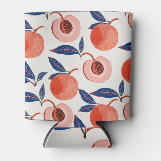 Rafraîchisseur Pour Canette Peaches Apricot Feuilles Arrière - plan de crème