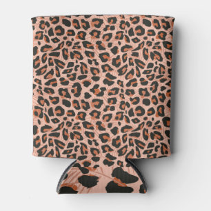 Rafraîchisseur Pour Canette Peau de guépard, motif transparent et vibrant.