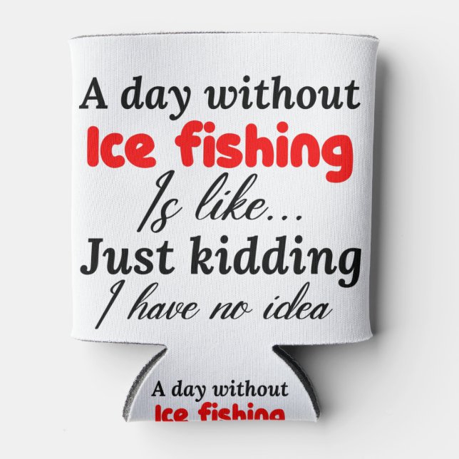 Rafraîchisseur Pour Canette pêche à la glace (Devant)