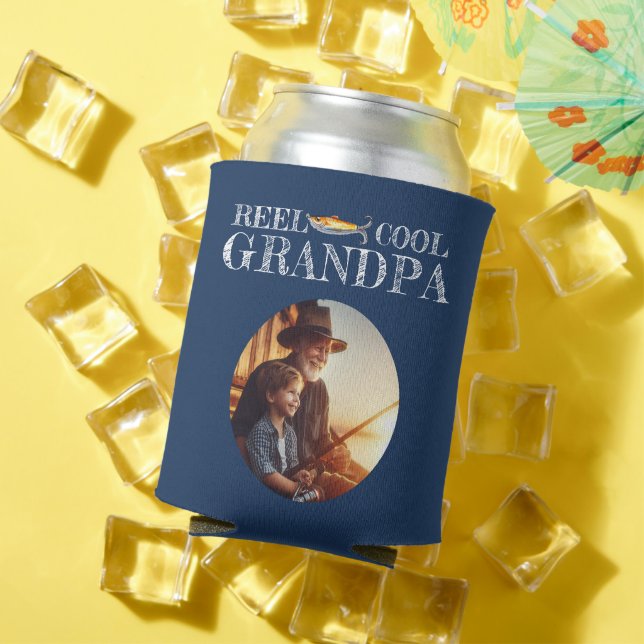 Rafraîchisseur Pour Canette Pêche cadeau d'anniversaire pour grand-père (Été in situ)