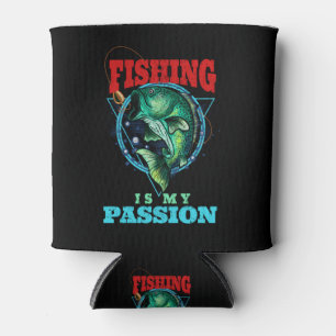 Rafraîchisseur Pour Canette Pêche est ma passion, Angler Vintage Retro Basse