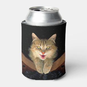 Rafraîchisseur Pour Canette Peinture de chat Mad - Cute Original Cat Art
