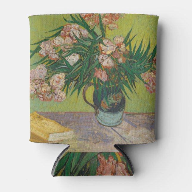 Rafraîchisseur Pour Canette Peinture de fleurs d'oléandre de Vincent Van Gogh (Devant)