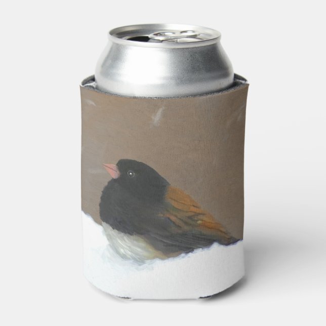 Rafraîchisseur Pour Canette Peinture Junco foncée - Art original pour oiseaux (Can devant)