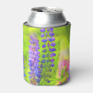 Rafraîchisseur Pour Canette Peinture Lupine - Art Fleur Original