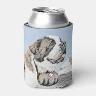 Rafraîchisseur Pour Canette Peinture Saint Bernard - Cute Original Chien Art