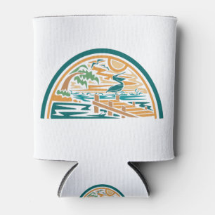 Rafraîchisseur Pour Canette Pélican Sur L'Île Pier Océan