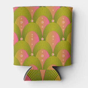 Rafraîchisseur Pour Canette Perles Arcs Imaginaire vert rose