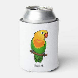 Rafraîchisseur Pour Canette Perroquet de caricature mignon lovebird