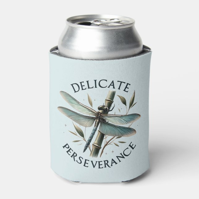 Rafraîchisseur Pour Canette Persévérance délicate - libellule artistique (Can devant)
