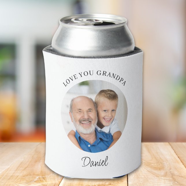Rafraîchisseur Pour Canette Personalized Love You Grandpa Photo (Créateur téléchargé)
