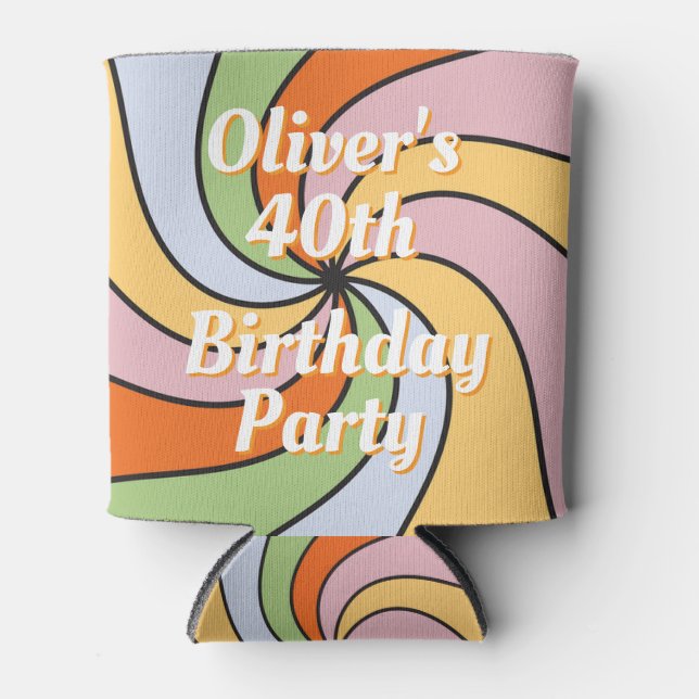 Rafraîchisseur Pour Canette Personalized Name Photo Birthday Cooler (Devant)