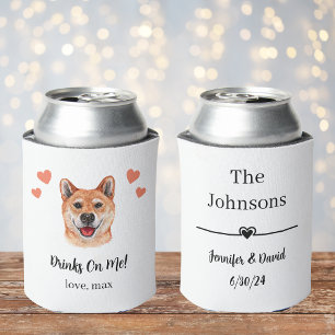 Rafraîchisseur Pour Canette Personnalisé Akita Inu Animaux Mariages Peuvent re