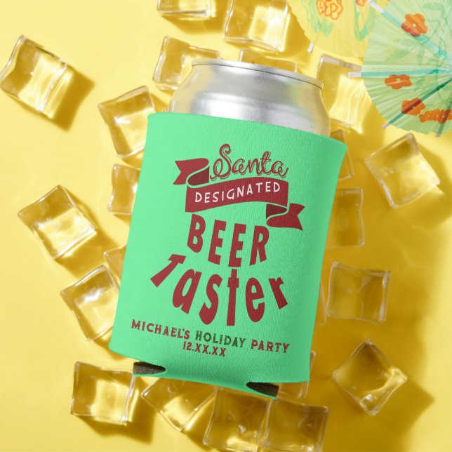 Rafraîchisseur Pour Canette Personnalisé Amateur de bière Drôle Noël des parol (Été in situ)