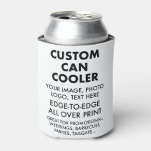 Personnalisé Can Cooler Manche Blanc
