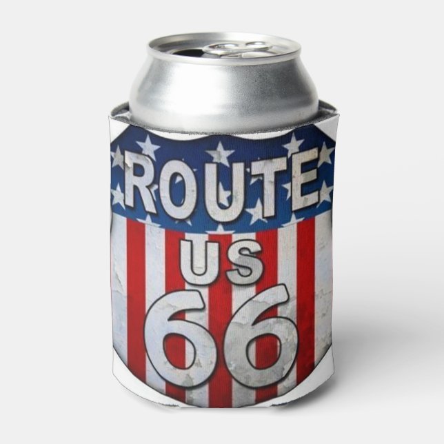 RAFRAÎCHISSEUR  POUR CANETTE PERSONNALISÉ "CAN COOLER" ***ROUTE 66*** (Can devant)