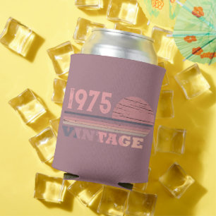 Rafraîchisseur Pour Canette Personnalisé cinquante vintage fête du 50e anniver