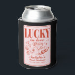 Rafraîchisseur Pour Canette Personnalisé Las Vegas Bachelorette Party<br><div class="desc">Ajoutez une touche de luxe à votre fête de bachelorette Las Vegas avec notre "Lucky in Love" Custom Las Vegas Bachelorette Party Personnalisé Can Cooler. Cet accessoire essentiel allie fonctionnalité et style, avec des teintes rouges et roses vibrantes et des motifs élégants comme "Cocktail Social Club" et "Lucky in Love"....</div>