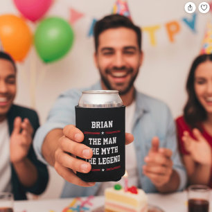 Rafraîchisseur Pour Canette Personnalisé Nom Fun Cool L'Homme Le Mythe La Lége