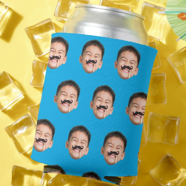 Rafraîchisseur Pour Canette Personnalisé Visage Anniversaire Faveurs Bachelor  (Créateur téléchargé)