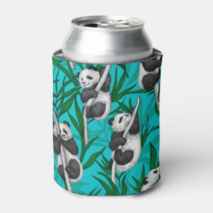 Rafraîchisseur Pour Canette Petits panda turquoise