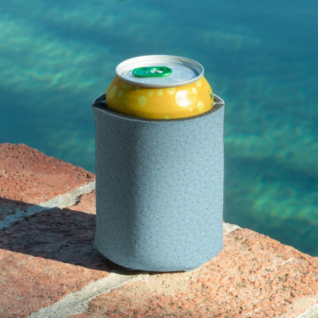 Rafraîchisseur Pour Canette Petits pois bleu clair. (Piscine in situ)