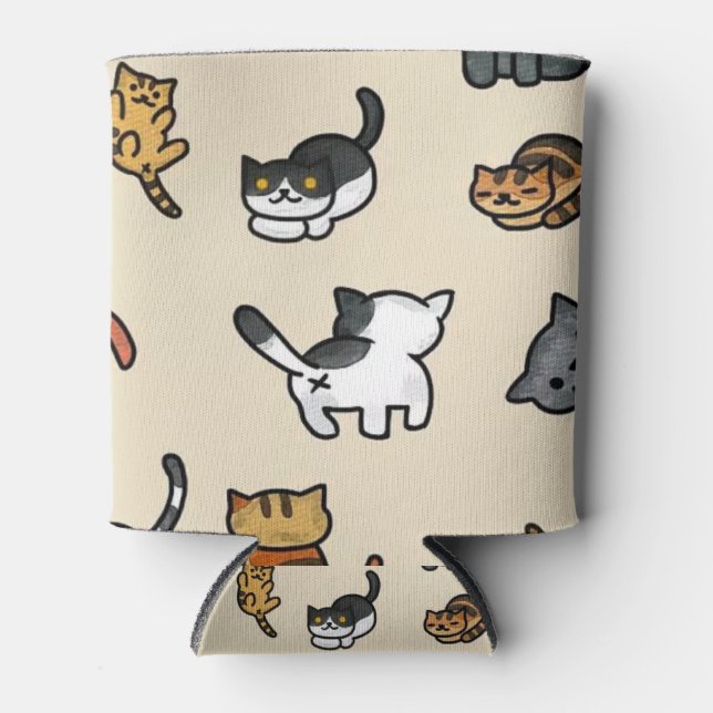 Rafraîchisseur Pour Canette peut refroidir avec chat (Devant)