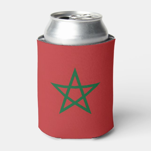 Rafraîchisseur Pour Canette Peut refroidir avec le drapeau du Maroc (Can devant)
