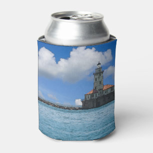 Rafraîchisseur Pour Canette Phare de port de Chicago Painterly