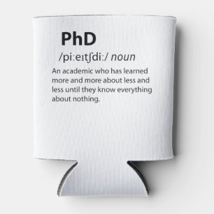 Rafraîchisseur Pour Canette PhD Drôle Dictionnaire Définition