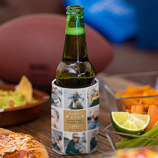 Rafraîchisseur Pour Canette Photo Collage de 1ère Fête des pères (Créateur téléchargé)