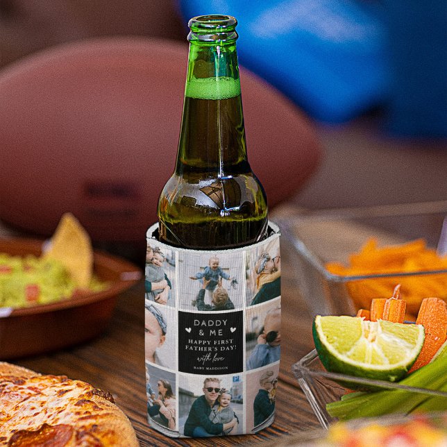 Rafraîchisseur Pour Canette Photo Collage de 1ère Fête des pères (Créateur téléchargé)
