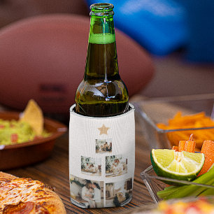 Rafraîchisseur Pour Canette Photo d'arbre de Noël familial moderne avec étoile