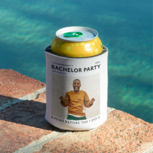 Rafraîchisseur Pour Canette Photo de fête d'enterrement de vie de garçon simpl