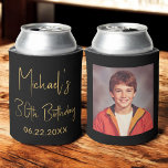 Rafraîchisseur Pour Canette Photo Instagram Black Gold 30th Birthday<br><div class="desc">Célébrez 30 années extraordinaires avec cette photo Instagram noir et or de 30e anniversaire Can Cooler! Doté d'un design chic noir et or, ce refroidisseur personnalisable peut vous permettre de présenter votre photo préférée de style Instagram, ajoutant une touche personnelle et élégante à votre célébration. Parfait pour commémorer le grand...</div>
