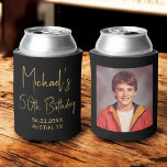 Rafraîchisseur Pour Canette Photo Instagram Black Gold 50th Birthday<br><div class="desc">Célébrez 50 ans fabuleux avec ce 50e anniversaire Black and Gold Instagram Photo Can Cooler! Doté d'un design élégant noir et or, ce personnalisable peut refroidir présente votre photo préférée de style Instagram, ajoutant une touche personnelle et élégante à votre célébration. Parfait pour marquer le grand 5-0, il garde les...</div>