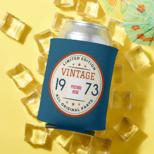 RAFRAÎCHISSEUR  POUR CANETTE PHOTO PERSONNALISÉE ANNIVERSAIRE LIMITÉE ÉDITION